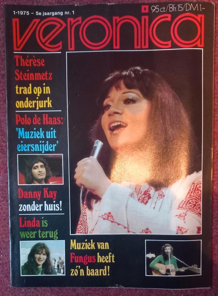 Veronica 1975 - Jaargang 5, Nr. 1, Verzamelen, Tijdschriften, Kranten en Knipsels, Tijdschrift, Nederland, 1960 tot 1980, Ophalen of Verzenden