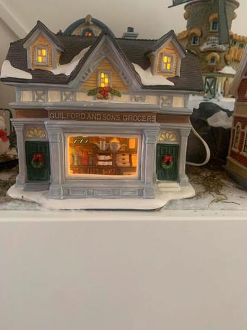 Kersthuisje met licht voor kerstdorp beschikbaar voor biedingen