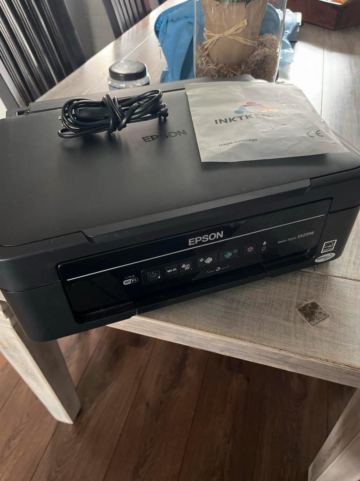 Epson Stylus SX235W Printer - Goede staat + extra inkt, Computers en Software, Printers, Zo goed als nieuw, All-in-one, Inkjetprinter