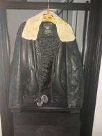 Piloten jas Leer xxl, Ophalen of Verzenden, Zo goed als nieuw, Maat 56/58 (XL), Bruin