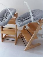 2x Stokke Tripp Trapp stoel, met newbornset en babyset, Ophalen, Gebruikt, Meegroeistoel, Stoelverkleiner