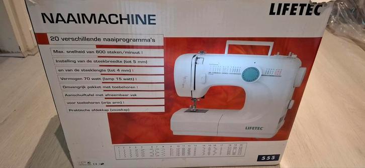 Lifetec Naaimachine - Model 555, Hobby en Vrije tijd, Naaimachines en Toebehoren, Gebruikt, Naaimachine, Overige merken, Ophalen