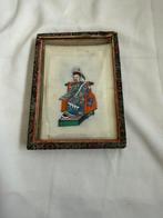 Chinese handgeschilderde rijstpapier tekeningen Qing Dynasty, Antiek en Kunst, Ophalen of Verzenden
