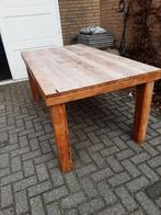 Teakhouten eettafel lengte 180cm breedte 90cm hoogte 80cm, Ophalen, Gebruikt, Teakhout, 50 tot 100 cm