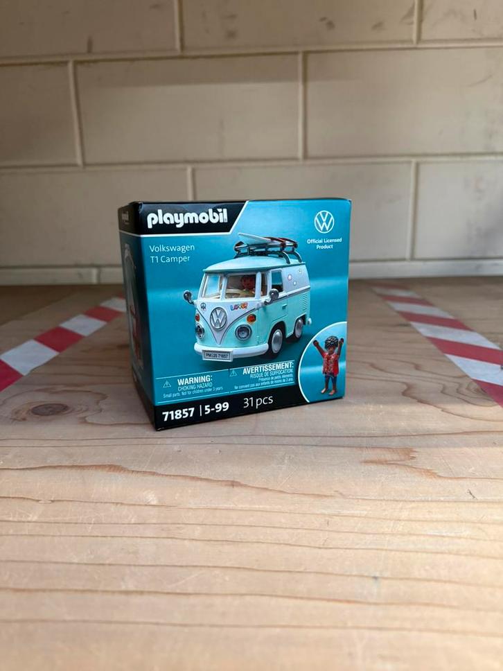 Playmobil vw volkswagen t1 bus camper 71857, Kinderen en Baby's, Speelgoed | Playmobil, Nieuw, Complete set, Ophalen of Verzenden