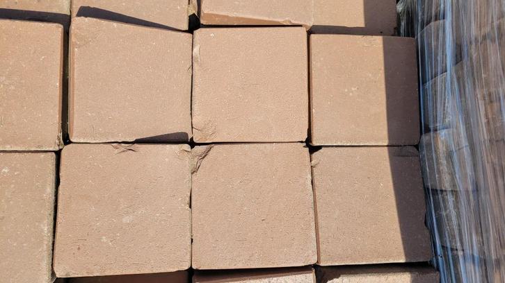 20 x 20 tegels bruin, Tuin en Terras, Tegels en Klinkers, Gebruikt, Terrastegels, Keramiek, 10 m² of meer, Ophalen of Verzenden