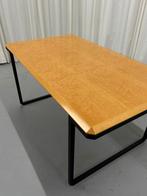 Uitschuifbare design eettafel notenhout, Ophalen, 50 tot 100 cm, Zo goed als nieuw, Vijf personen of meer