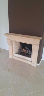 zandsteen Haard ombouw, Ophalen, Gebruikt, Elektrische haard