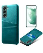 Lux-CaseDual Card Samsung Galaxy S24 FE hoesje - Groen, Ophalen of Verzenden, Nieuw, Overige modellen, Frontje of Cover