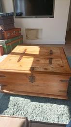 Mexicaanse dekenkist salontafel grenen, Huis en Inrichting, Woonaccessoires | Kisten, Ophalen, Gebruikt, 50 tot 100 cm, Minder dan 50 cm