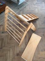 Klimdriehoek, klimrek en wobbelbord hout naturel, Ophalen, Zo goed als nieuw