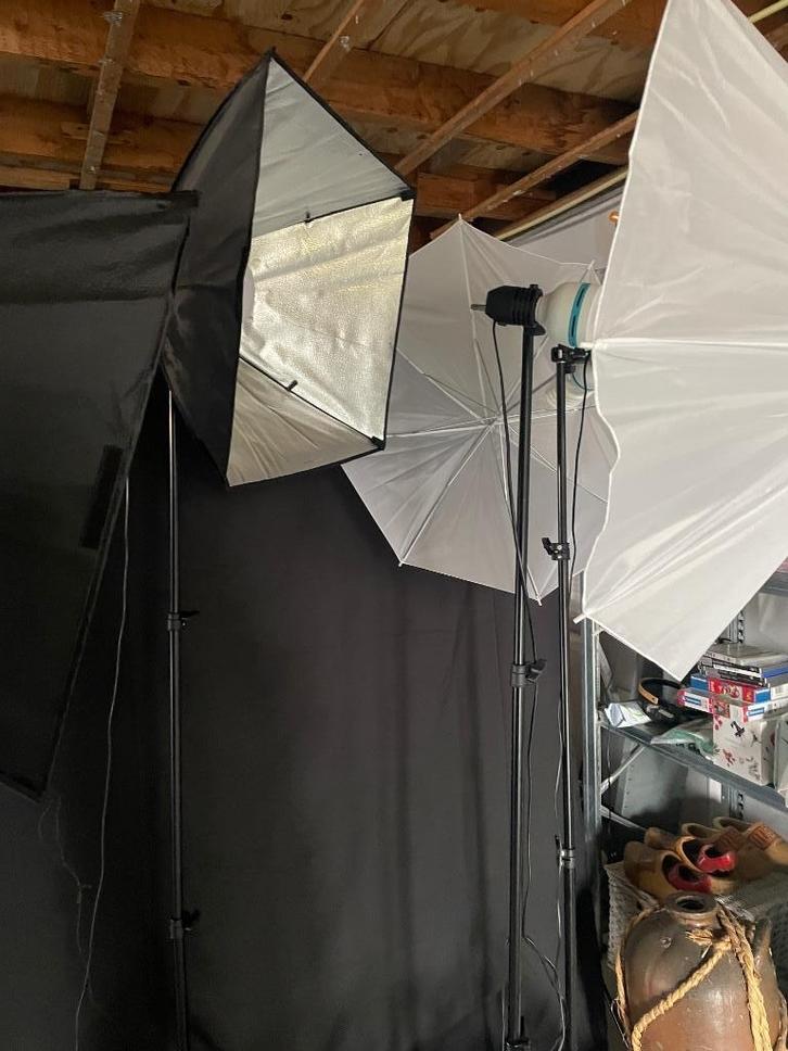 Fotostudio, Audio, Tv en Foto, Fotografie | Fotostudio en Toebehoren, Zo goed als nieuw, Complete fotostudio, Ophalen of Verzenden