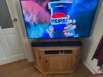 Massief Houten Hoek TV Meubel, Gebruikt, 100 tot 150 cm, Ophalen of Verzenden, Landelijk