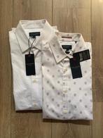 Ted Baker Set 2x overhemden shirts SLIM korte mouw 2= S/46, Ted Baker, Verzenden, Halswijdte 38 (S) of kleiner, Wit