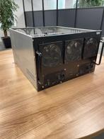 6 GPU Mining Rig Server Case inclusief hardware, Computers en Software, Computerbehuizingen, Gebruikt, Ophalen