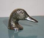 Metalen zilverkleurige flesopener eend / duck, Ophalen