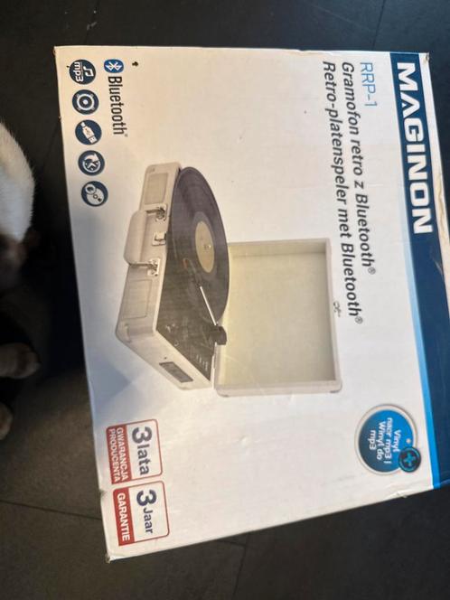 Retro Platenspeler met Bluetooth en USB - Nieuw, Audio, Tv en Foto, Platenspelers, Nieuw, Platenspeler, Overige merken, USB-aansluiting