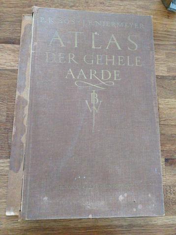 Oude Atlas der Gehele Aarde - B. Kros Enfermeyer beschikbaar voor biedingen