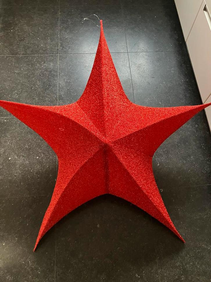 Rode kerst ster 135 cm, Diversen, Kerst, Zo goed als nieuw, Ophalen of Verzenden