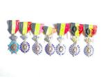 7x Belgische medaille belgie 1ste 2de klasse Dienstmedaillon, Ophalen of Verzenden, Zilver, Buitenland
