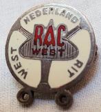 Broche, RAC west, west Nederland rit 60/70er jaren, Verzamelen, Ophalen of Verzenden, Zo goed als nieuw, Transport, Speldje of Pin