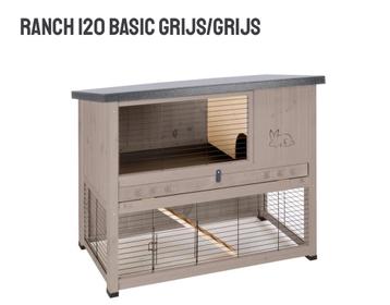Konijnen hok RANCH 120 BASIC GRIJS beschikbaar voor biedingen
