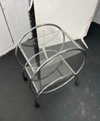 Vintage Chroom Bar Karretje, Huis en Inrichting, Ophalen, Gebruikt