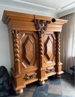 Antieke Hollandse Kussenkast – Massief Eiken – Uniek, Ophalen