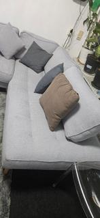 Grijze Hoekbank - Comfortabel en in Goede Staat, Huis en Inrichting, Gebruikt, Hoekbank, Ophalen of Verzenden, Stof