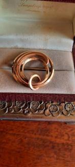 Antieke modernistische  broche,doublé goud, Andreas Daub,, Ophalen of Verzenden, Goud, Broche