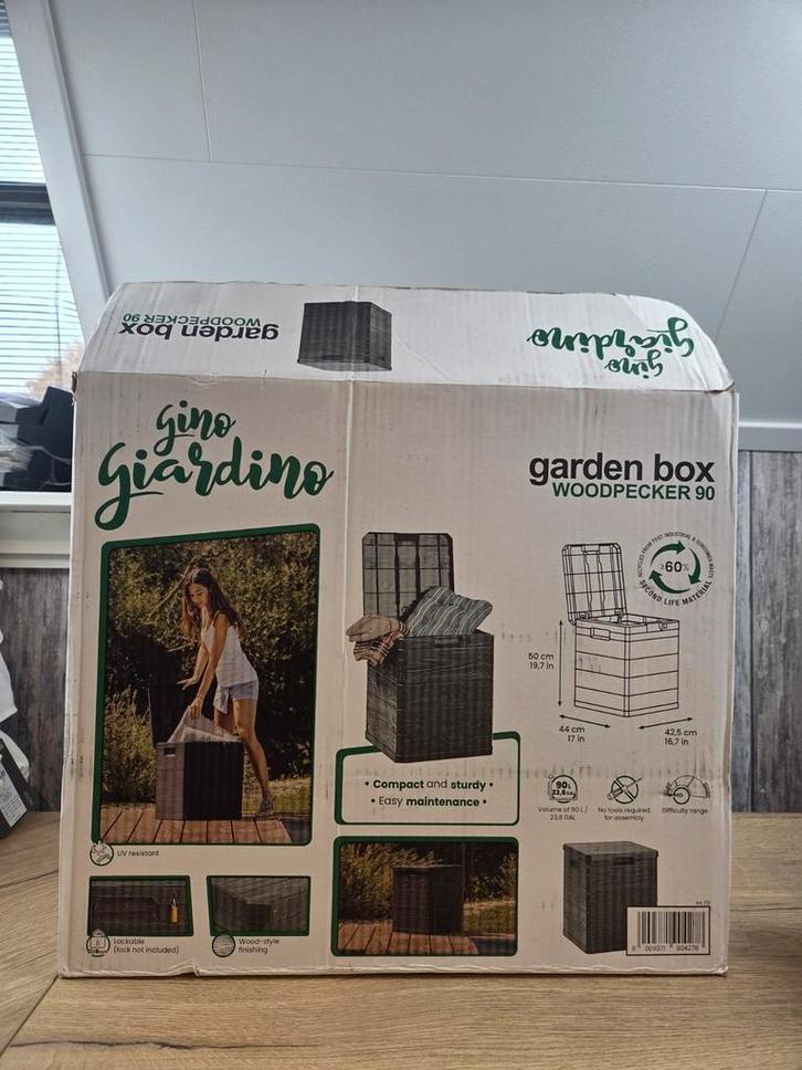 Gino Giardino Woodpecker 90 Tuinbox, Tuin en Terras, Bergingen en Tuinkasten, Nieuw, Overige typen, Kunststof, Ophalen of Verzenden