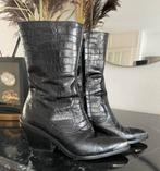 Zara boots mt 36, Kleding | Dames, Ophalen of Verzenden, Zilver neussukje, Zo goed als nieuw, Zwart