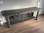 Brocante sidetable dressoir grijs hout lades tv-meubel, 150 tot 200 cm, Gebruikt, Rechthoekig, Ophalen of Verzenden
