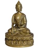 Bronzen Medicine Buddha in klassieke Himalaya-stijl, Huis en Inrichting, Woonaccessoires | Boeddhabeelden, Ophalen of Verzenden