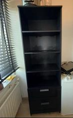 Ikea Brimnes Boekenkast Zwart, Huis en Inrichting, Overige materialen, Gebruikt, Met lade(s), 150 tot 200 cm