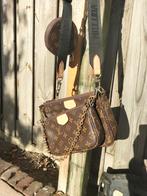 Louise Vuitton Paris Multi Pochette, Ophalen of Verzenden, Gebruikt, Bruin, Schoudertasje