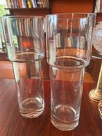 Set van 2 glazen vazen, Ophalen, Wit, Minder dan 50 cm, Glas