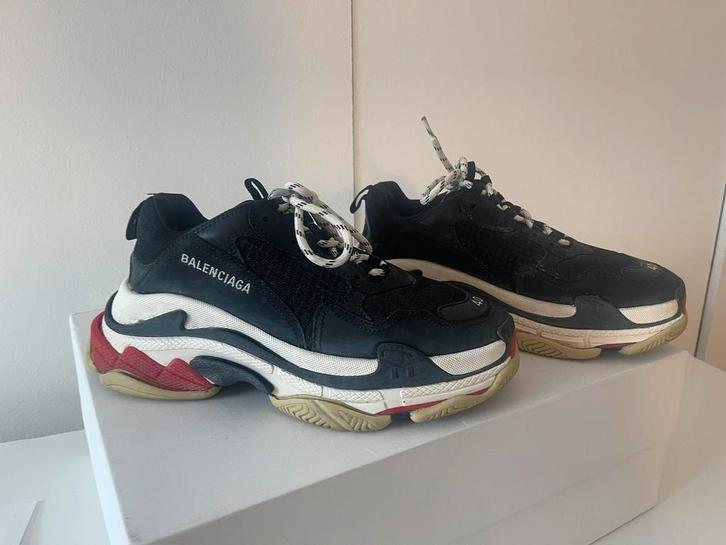 Balenciaga Triple S (Maat 40) – Compleet met Bon & Doos, Kleding | Heren, Schoenen, Zo goed als nieuw, Zwart, Ophalen of Verzenden