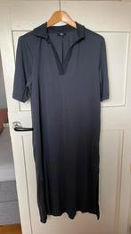 Lange donkerblauwe jurk met korte mouw maat L, Maat 38/40 (M), Blauw, Ophalen of Verzenden, Zo goed als nieuw