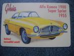 telefoonkaart--alfa romeo, Ophalen of Verzenden