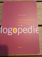 Wetenschappelijk onderzoek in de logopedie, Boeken, Ophalen of Verzenden, Beta, Zo goed als nieuw, HBO