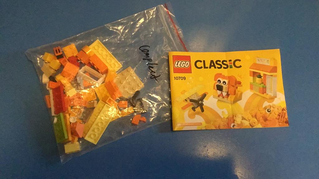 Lego classic oranje kleine set, Ophalen of Verzenden, Zo goed als nieuw