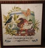 Geborduurd schilderij Piggelmee en Tureluurtje, Ophalen of Verzenden