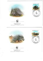 mali 1998 set wwf fdc stekelvarkens zoogdieren wildlife, Ophalen of Verzenden, Gestempeld, Dier of Natuur