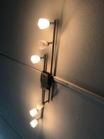 Spotjes op rails, Huis en Inrichting, Lampen | Spots, Ophalen, Zo goed als nieuw, Halogeen