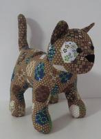 knuffel kat bruin 35/25cm, Ophalen of Verzenden, Nieuw, Poes