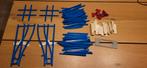 Lego 4,5 volt blauwe rails kruising wissels trein, Ophalen of Verzenden, Gebruikt