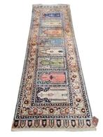 Handgeknoopt Perzisch zijde tapijt loper Mirab 83x243cm