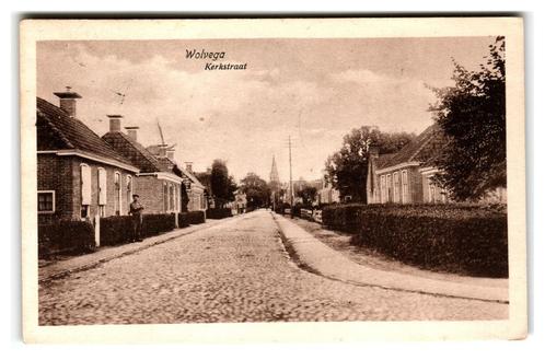 Wolvega, Kerkstraat, Verzamelen, Ansichtkaarten | Nederland, Gelopen, Friesland, Voor 1920, Verzenden