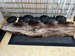 houten kaarsenstandaard, Huis en Inrichting, Woonaccessoires | Kandelaars en Kaarsen, Ophalen, Zo goed als nieuw, Hout, Minder dan 25 cm